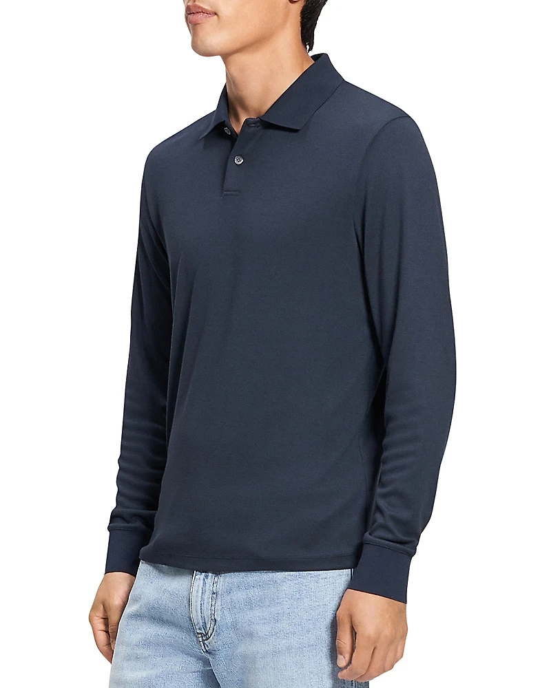 Theory Goris Long Sleeve Polo Shirt