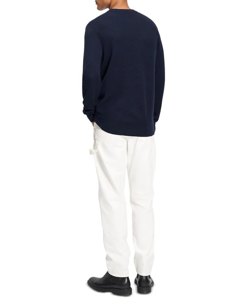 Maden Textured Crewneck Sweater