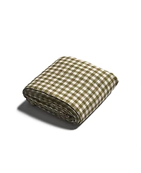 Gingham Linen Blend Flat Sheet
