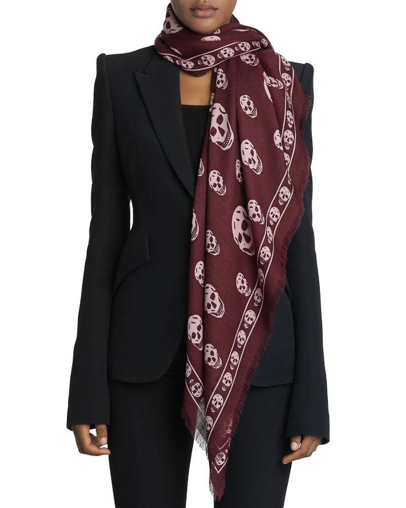 Classic Skull Wool Scarf