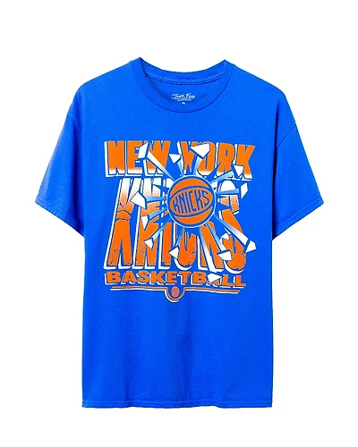 Junk Food Clothing Unisex Nba New York Knicks Break Through Short Sleeve Tee