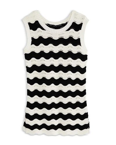 Girls' Reina Striped Crochet Cover-Up Dress - Little Kid, Big Kid