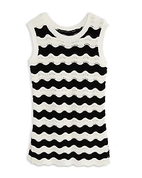 Limeapple Girls' Reina Striped Crochet Cover-Up Dress - Little Kid, Big Kid