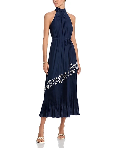 Ramy Brook Eleah Floral Halter Midi Dress