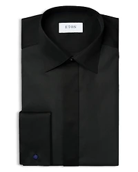 Slim Fit Plissé Bib Formal Shirt