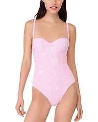 Smocked One Piece Swimsuit