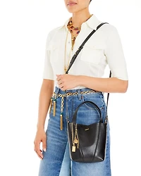 Leather Spin Small Tote