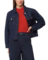 Cropped Crewneck Cashmere Sweater