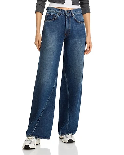 Brie Wide Leg Jeans Navy