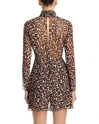 Carlotta Leopard Print Mini Dress