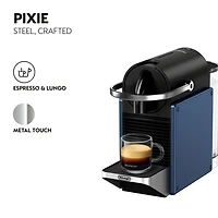 Pixie Espresso Machine by De'Longhi, Dark Blue