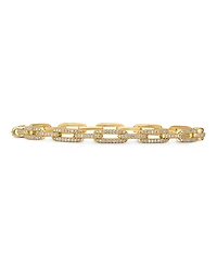 David Yurman Stax Chain Link Bracelet with Diamonds