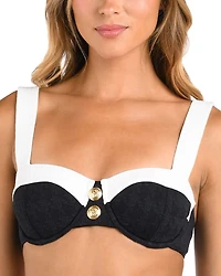 Alexandria Color Blocked Bikini Top