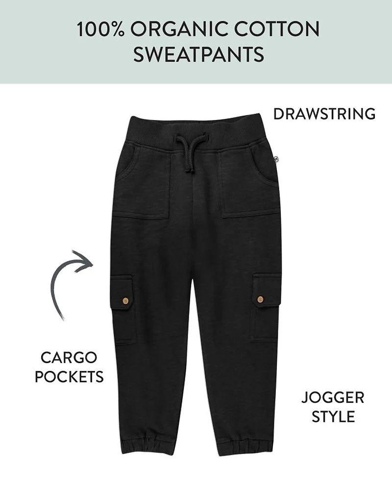 Unisex Easy Fit Cargo Sweatpants - Baby