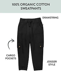 Unisex Easy Fit Cargo Sweatpants - Baby