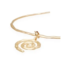 Sacred Spiral Choker in Gold