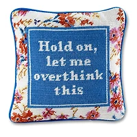 Furbish Studio Overthink Needlepoint Pillow, 11 x 11