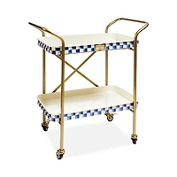 Mackenzie-Childs Royal Check Two Tier Kitchen Cart