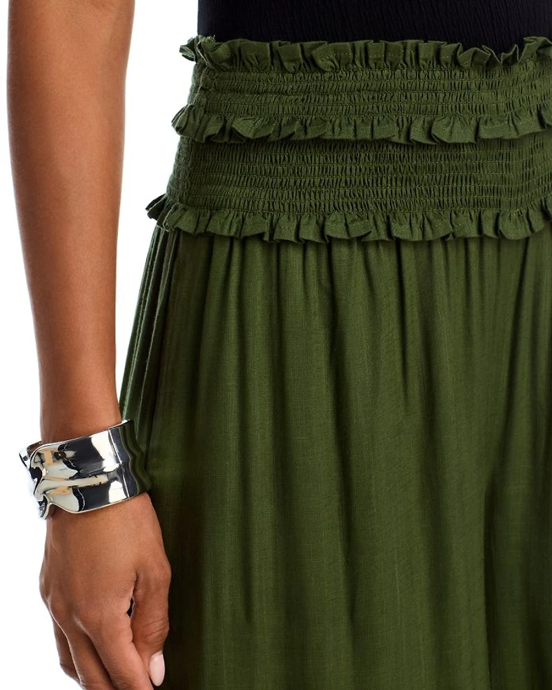 Smocked Waist Pants - Exclusive
