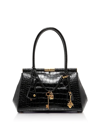 Dolce & Gabbana Marlene Croc Embossed Everyday Bag