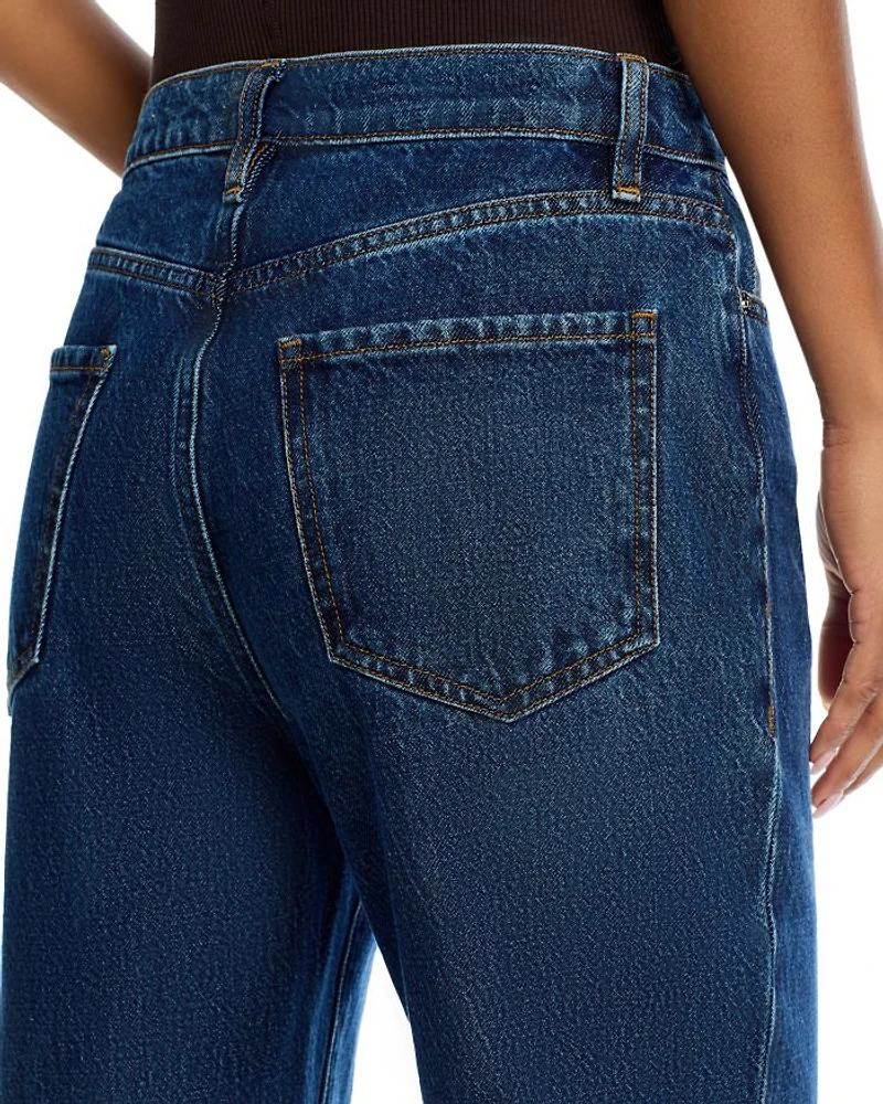 Le Jane High Rise Ankle Wide Leg Jeans Kirk
