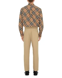 Classics Cotton Poplin Check Regular Fit Button Down Shirt