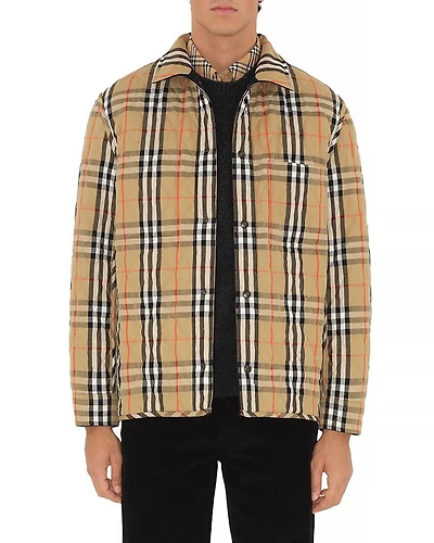 Classics Nylon & Cotton Quilted Reversible Shirt Jacket