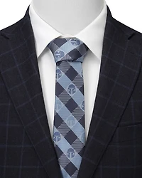 Star Wars Mando Helmet Check Tie