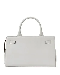 Deco Pebbled Leather Medium Satchel