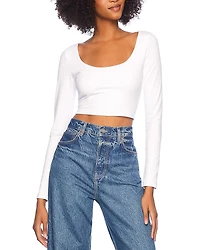 Susana Monaco Low Scoop Crop Top