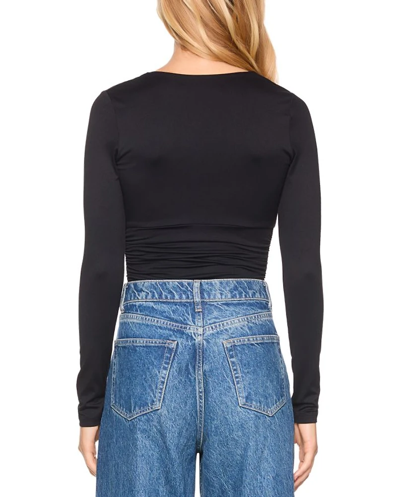 V Wire Long Sleeve Top