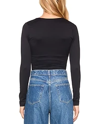 V Wire Long Sleeve Top