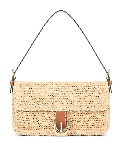 Staud Harlow Raffia Shoulder Bag