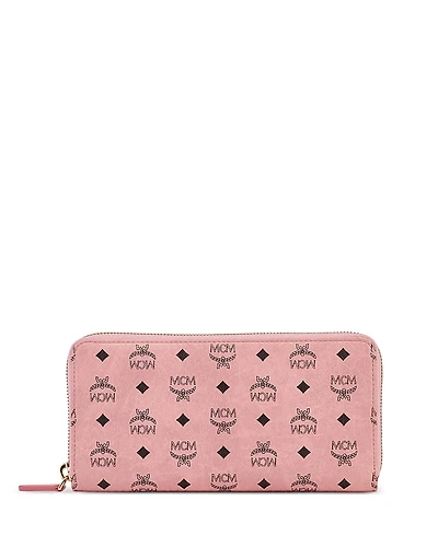 Mcm Aren Visetos Zip Around Wallet