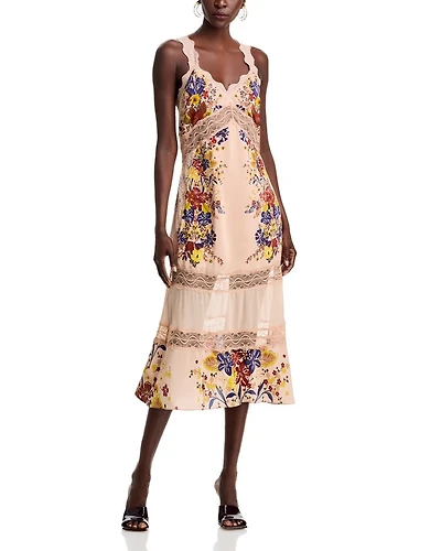 Floral Lace Slip Dress