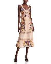 Floral Lace Slip Dress