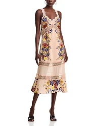 Farm Rio Floral Lace Slip Dress