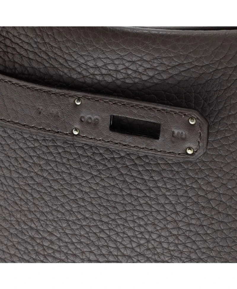 Birkin 30 Handbag Grey Clemence with Palladium Hardware