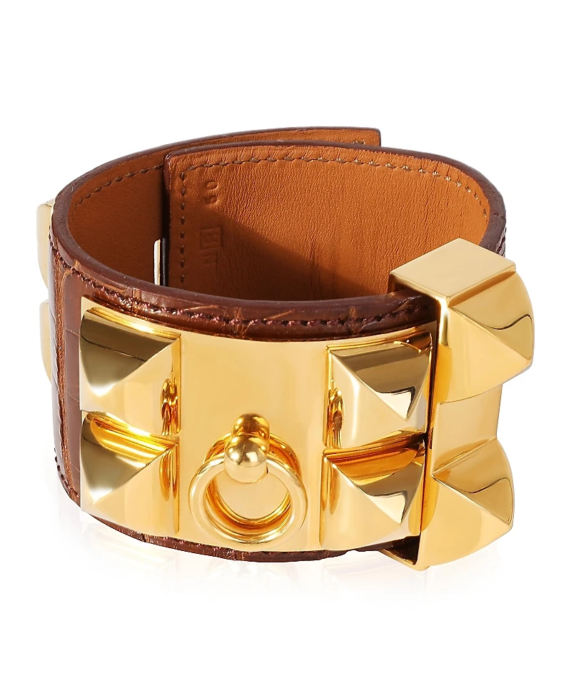 Pre-Owned Hermes Collier De Chien Base Metal Bracelet