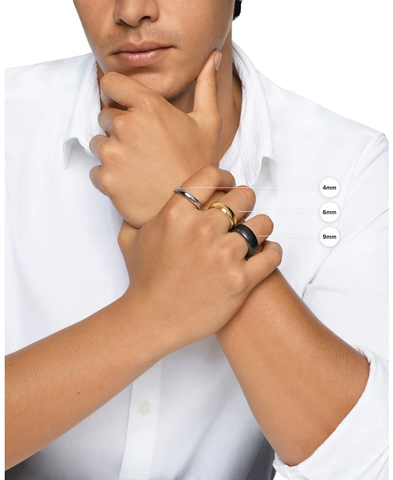 Men's Classic Band Ring 18K Yellow Gold