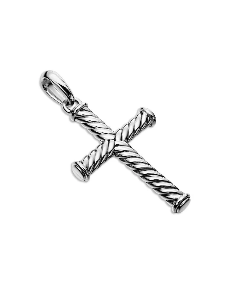 Men's Cable Cross Pendant