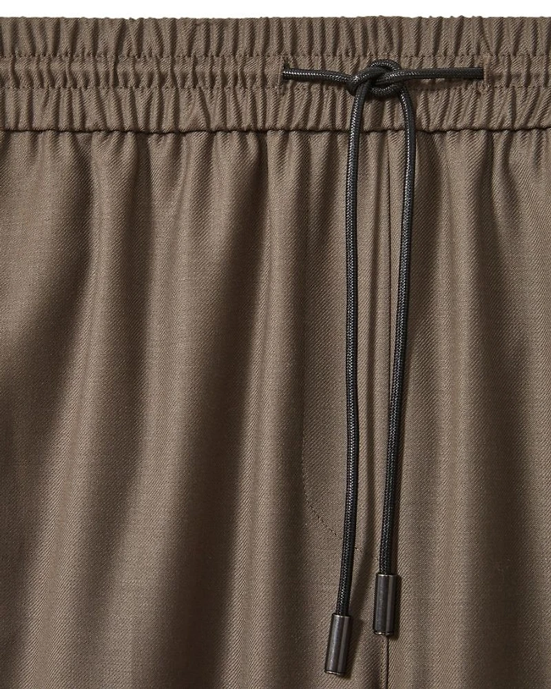 Tie Waist Tapered Pants