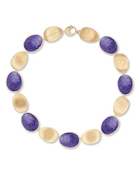 Marco Bicego 18K Yellow Gold Lunaria Purple Charoite Collar Necklace, 17.75