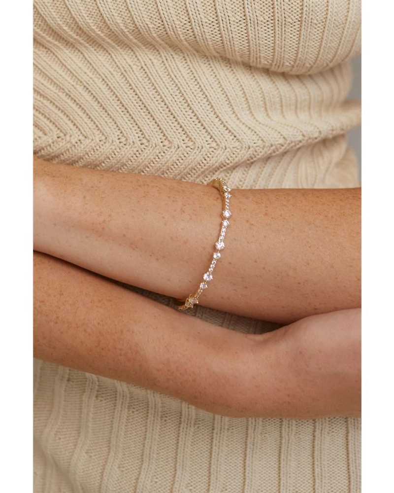 Cassi Cubic Zirconia Bangle Bracelet