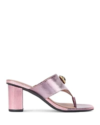Kurt Geiger London Women's Chelsea T Bar Block Heel Sandals