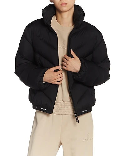 Moncler Grignan Logo Tape Puffer Jacket