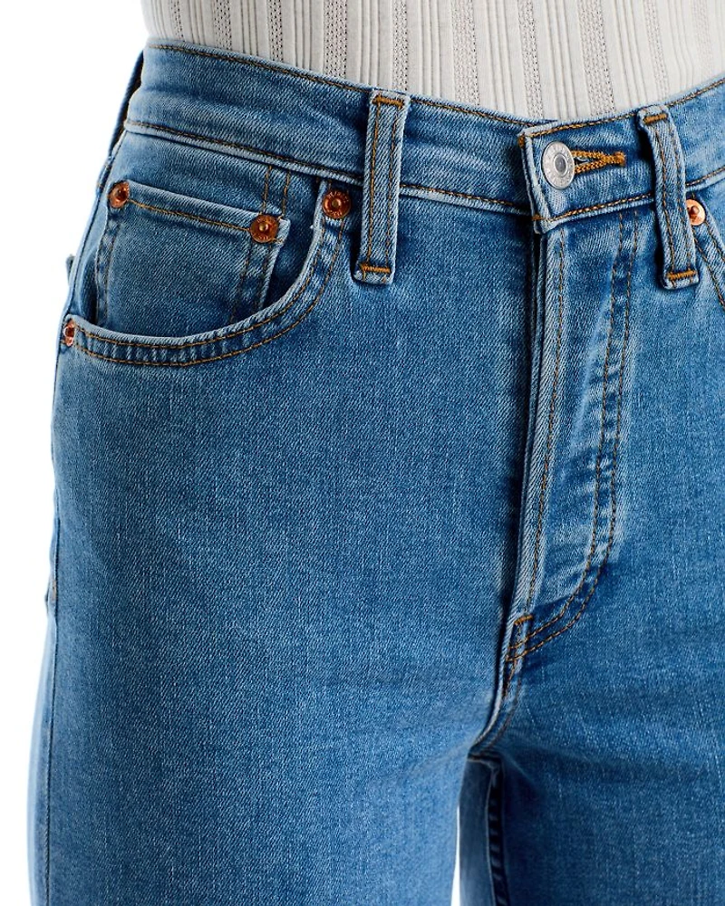 High Rise Cropped Wide Leg Jeans Runyon