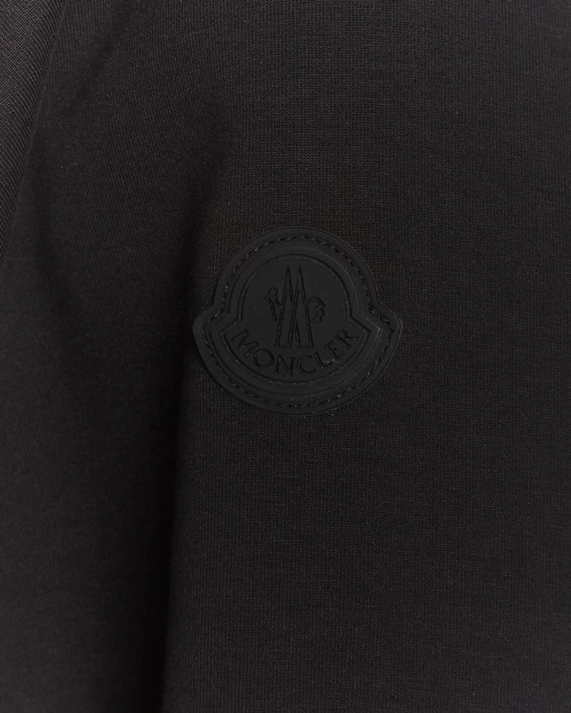 Wide Collar Zip Front Cardigan