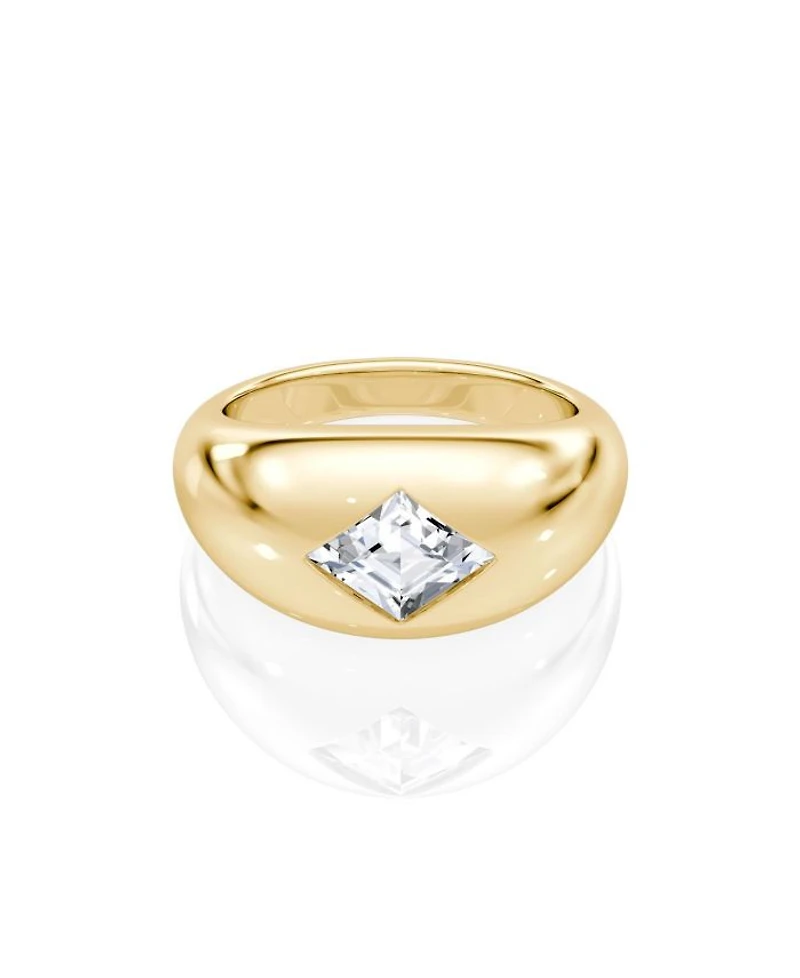 Dome Band 14K Yellow Gold, .75ctw Lozenge Lab Grown Diamond