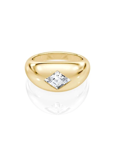 Dome Band 14K Yellow Gold, .75ctw Lozenge Lab Grown Diamond
